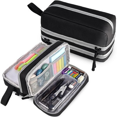 Genteen Large Capacity Pencil Case,Multifunction Pencil Pouch,Pencil Bags with Z