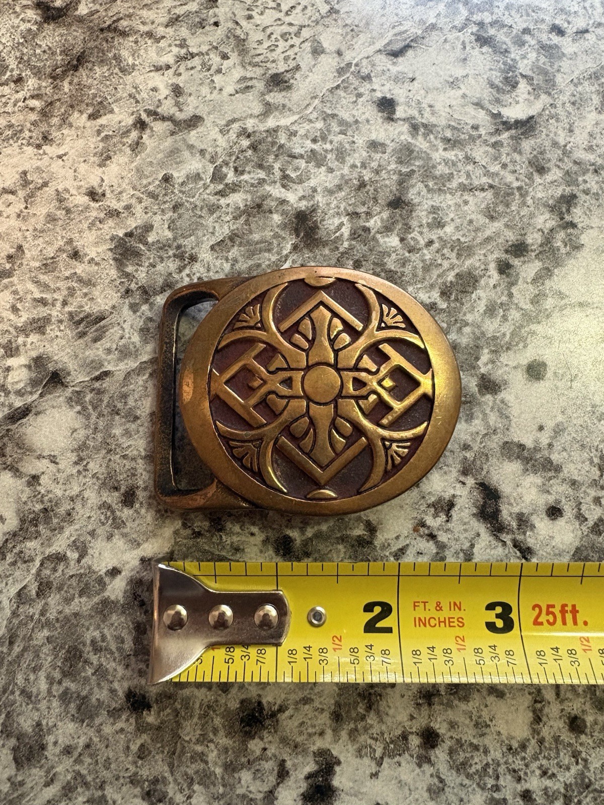 1975 Tech Ether Guild Inc Rays Solid Brass Belt B… - image 5