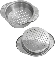 Can Strainer XGNG 2pcs Stainless Steel Food Vegetable and Fruit... 