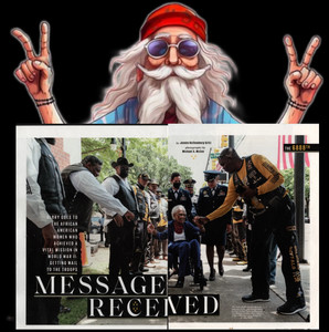 Message Received; Glory to the African Americans : 2023 print article w/pics