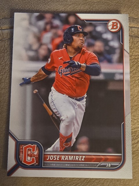 2022 Bowman Base #67 Jose Ramirez - Cleveland Guardians