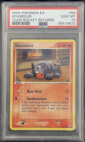 Houndour graded PSA 10 for sale on eBay
