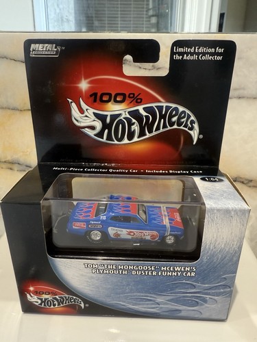 Hot Wheels 100% Plymouth Duster Tom ‘Mongoose’ Mcewen Funny Car Super Rare 1/64 - Picture 2 of 11