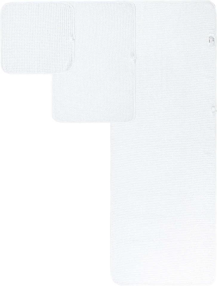 Juego de toallas de baño de microfibra de gran tamaño - 6 piezas tejido gofre Foto 4 de 4