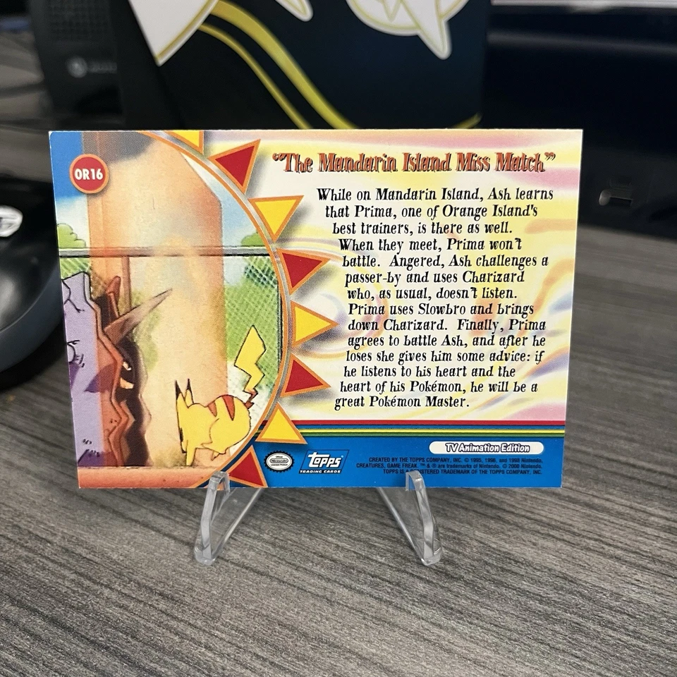 The Mandarin Island Miss Match OR16 Topps Pokemon Series 3 TV Animation Blue - Image 2 of 3