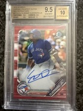 Vladimir Guerrero Jr Red #/5 Refractor BGS 9.5 Auto 10 2019 Bowman Chrome
