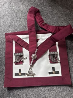 Masonic Athelstan Regalia Apron with Collar and Jewel Masters Regalia