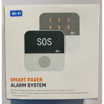 Smart Pager Alarm System WiFi SOS Panic Button for Seniors Home
