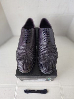 FRATELLI ROSSETTI Men's Purple Leather Oxfords Size 10US
