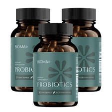 3Pack Bioma Probiotics for Digestive Health 3 In 1 Gut Health Probiotic Capsules