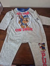 Nickelodeon Paw Patrol Boys Size 7 2 Piece Jogging Outfit Set Shirt Pants