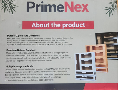 PrimeNex 6 in One Ziplock Bag Organizer