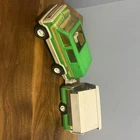 Vintage Tonka Green Van With Tonka Pop Up Camper Pressed Steel Plastic Accents