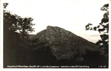 N Carolina Hawksbill Mountain by Linville Caverns RPPC Photo Postcard c1925-42