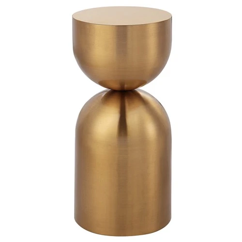 Uttermost 24102 Golden Vessel 10"W Stainless Steel Accent Table - Gold - Picture 1 of 5