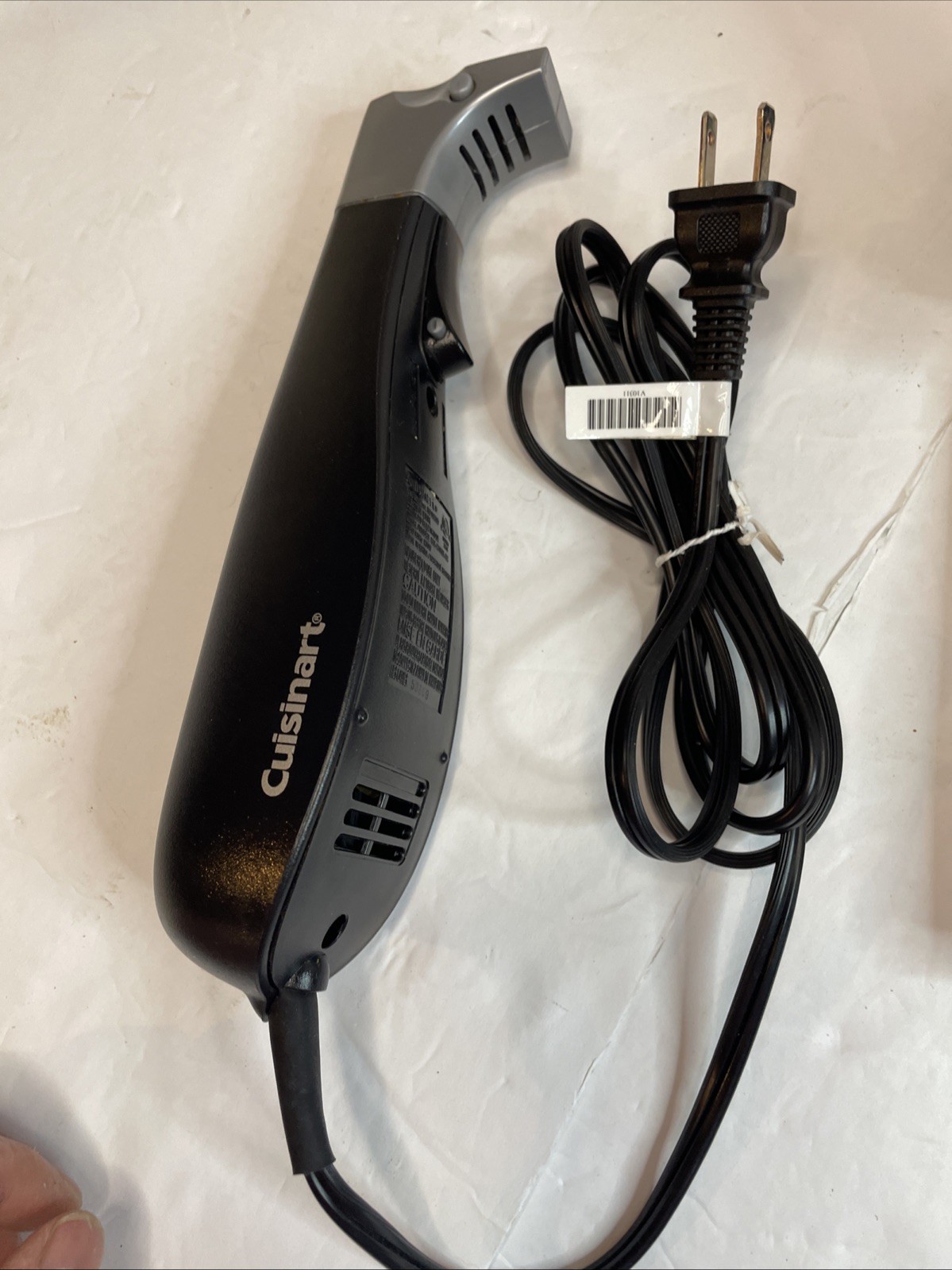 Cuisinart CEK-40 Electric Knife With 2 Blades And Butcherblock Holder Kitchen