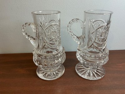 NACHTMANN CRYSTAL BLEIKRISTALL BRUNSWICK STAR PEDESTAL BEER STEIN MUG TANKARD