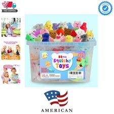 80Pcs Party Favors for Kids 4-8, Kawaii Squishies Mochi Squishy Toy Bulk Fidg...