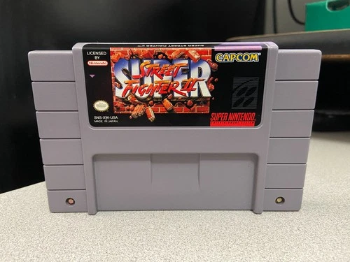 Super Nintendo Super Street Fighter II Game Cartridge