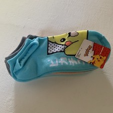  NEW Pokemon Size M/L Low Cut No Show Socks Shoe Size 4-10