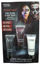 SPLASHES  SPILLS FAKE BLOOD  FACE PAINT 3PCK