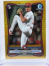 2026 Bowman Baseball Chase Burns Gold Mojo 50/50 RC Book End