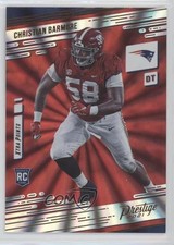 2021 Panini Prestige Rookies Xtra Points Sunburst Christian Barmore #251 9xo