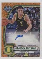 2024 Bowman U Chrome Orange Shimmer Refractor 62/65 Jackson Shelstad Auto 13c5