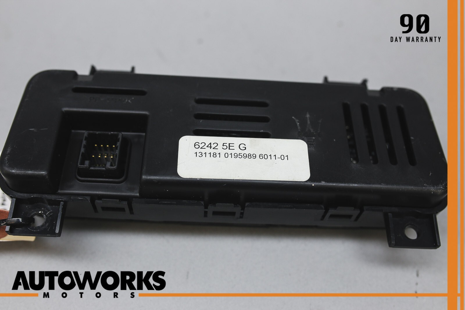 03-13 Maserati Quattroporte AC A/C Rear Heater Climate Control Switch Panel OEM