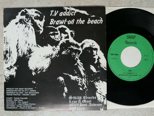 OX – Monkey Public 7" SMAP Records – SM 4503 France 1981 topp MINT- - Foto 2 di 6