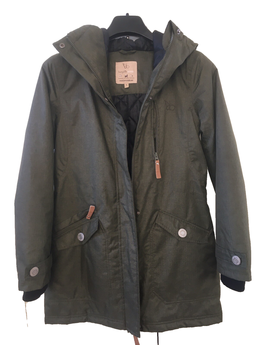 Ladies Berydale 5000 Parka Jacket (VGC), Size Small, Green UK