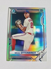 2021 Bowman Chrome Draft Micah Ottenbreit REFRACTOR