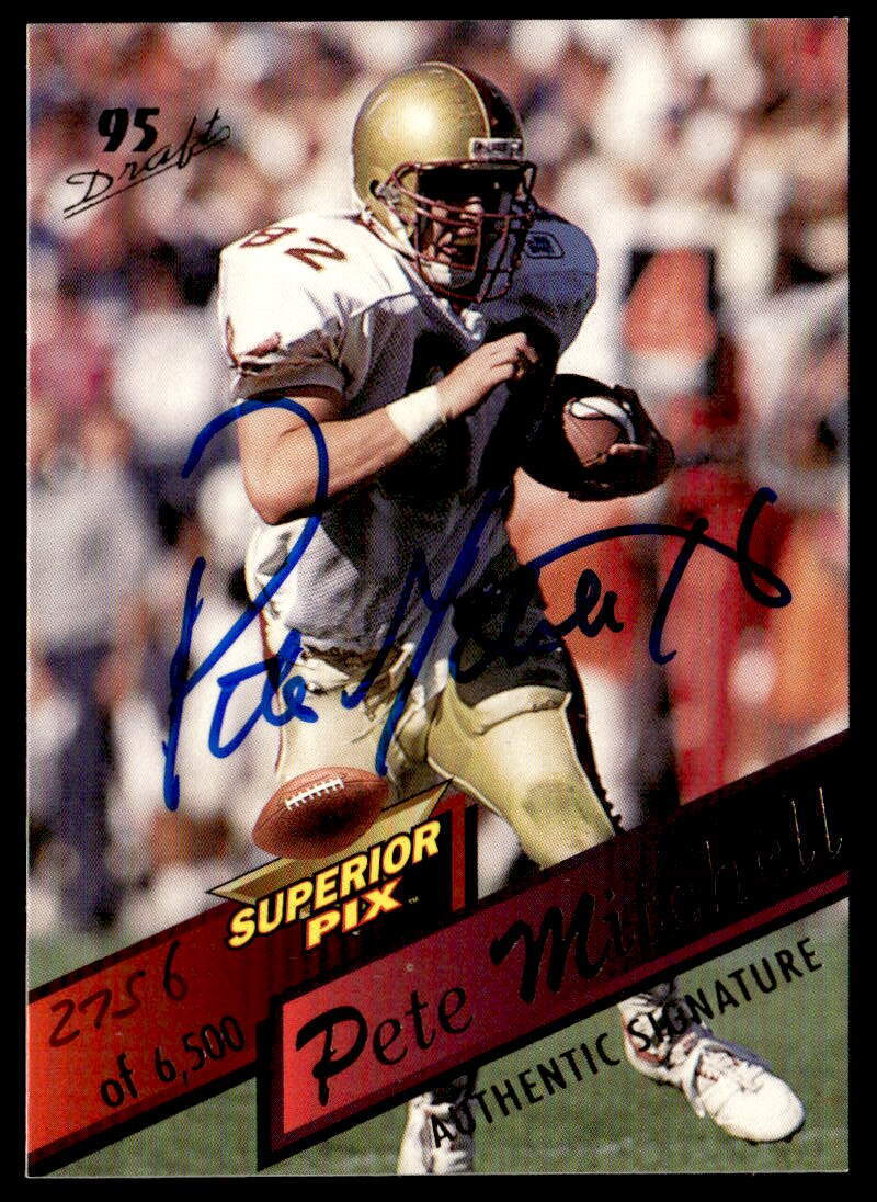 1995 Superior Pix #83 Pete Mitchell   Football Boston College Eagles