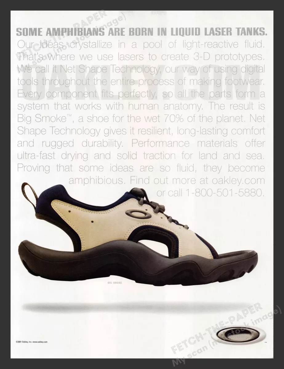Vintage Men's Oakley Smoke Black Sandals Slides size 5 RARE | eBay
