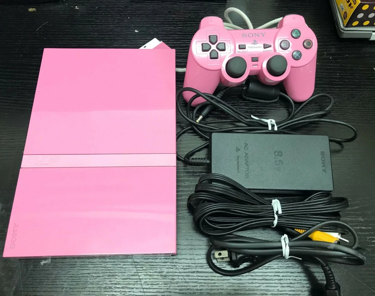 Sony PlayStation 2 PS2 Slim SCPH-77000 Pink Console Japanese NTSC 