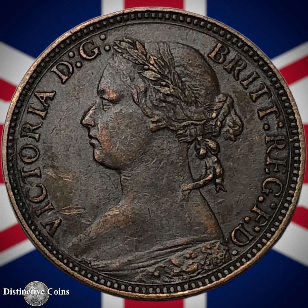 6806. 美品 1875年 イギリス ファージング 希少 Hミントマーク 1875 Year UK Farthings for sale | eBay