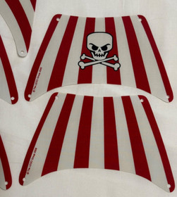 Genuine OEM LEGO Complete set of 5 SAILS From Brickbeard Bounty pirate Set 6243.