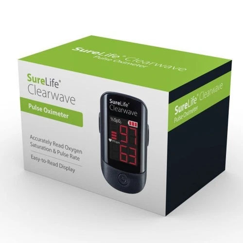 Fingertip Pulse Oximeters, Sp02 Monitor, Digital Display w Pulse Bar - Box of 10