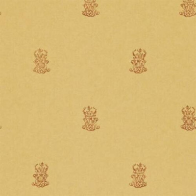 ZOFFANY VORHANGSTOFF DESIGN Vorsatzpapier 2,8 METER GOLD ROT LEINEN