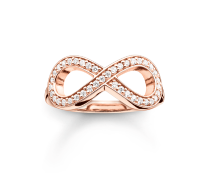 Genuine Thomas Sabo Rose Gold Plated 925 Cubic Zirconia Infinity
