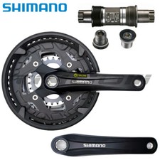 Guarnitura Shimano Alivio FC-T4010 Octalink MTB Bici 9 Velocità 48-36-26T 175mm Nera