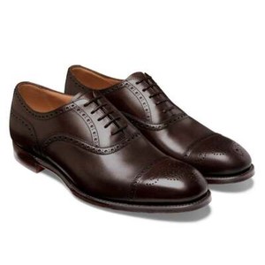 dark brown leather pumps