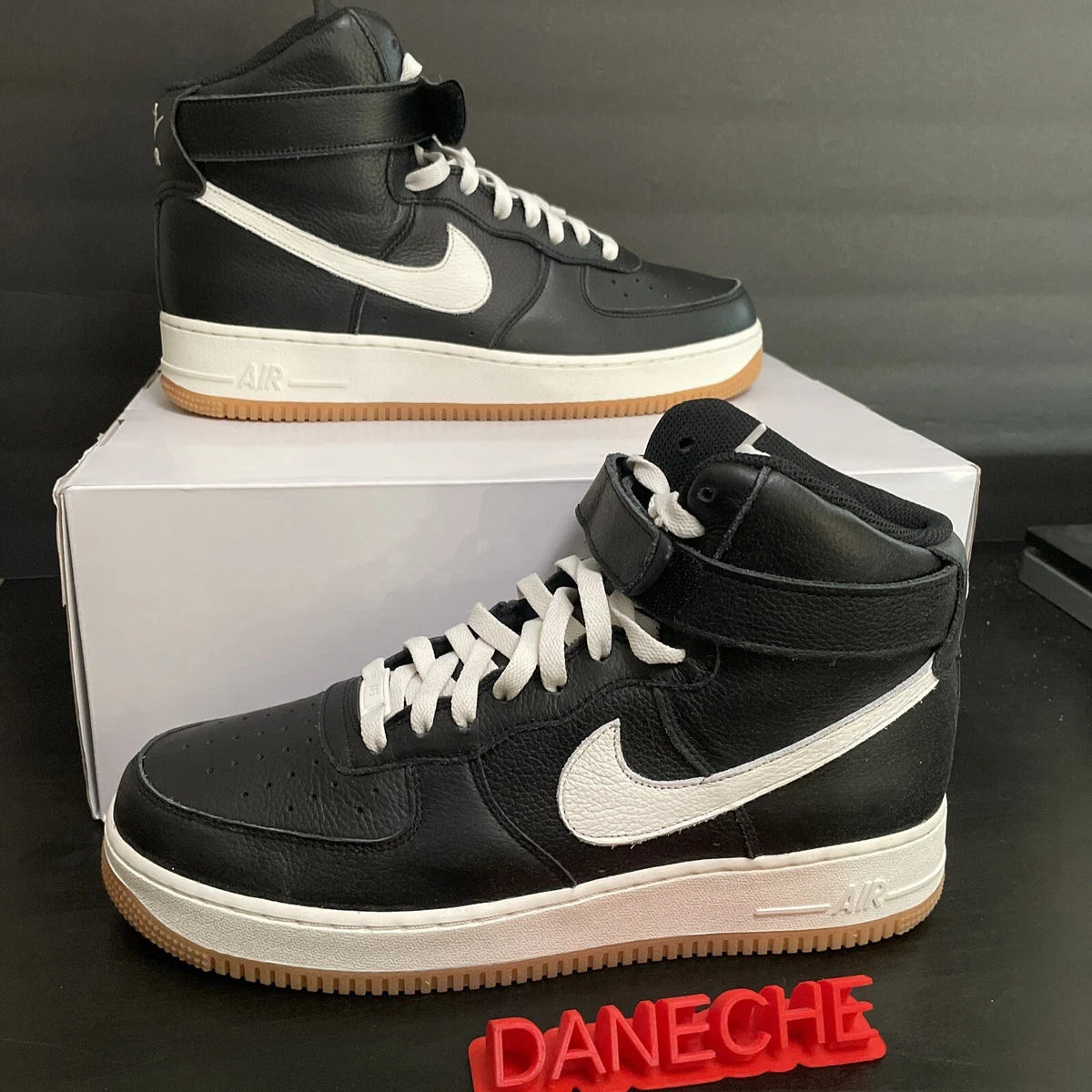 Nike Air Force 1 High ID By You Beige Gum Black Men s Size 10.5 DN4168 991 New