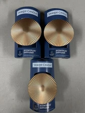 Yankee Candle Scent Plug Diffuser Designer Shade Round Set of 3