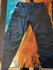 LA Police Gear Atlas Tactical Pants Mens 34x34. Blue w Ripstop & flexible crotch