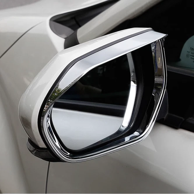 ABS Chrome Rain Guard Mirror Cover for 2018-2024 Toyota Camry
