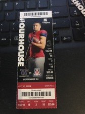 2016 ARIZONA WILDCATS VS WASHINGTON HUSKIES COLLEGE FOOTBALL TICKET STUB 9/24