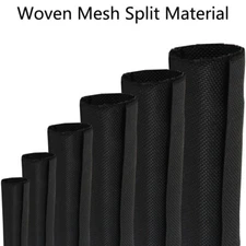 Self-Wrapping Wire Loom Tubing Split Cable Sleeve Management Cord Protector Lot