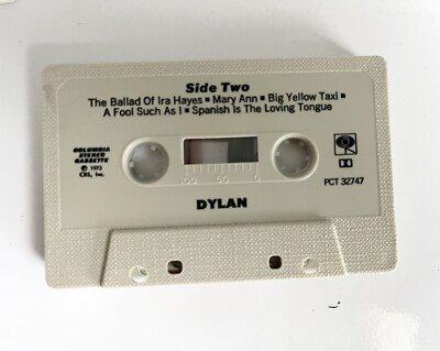 CRIME DYLAN 7’1 DYLAN - Bob Dylan 1973 Pre-Owned PCT 32747 Cassette Joni Mitchell