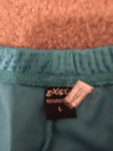1pc Vintage EXIST Girls Mesh Mini Shorts MYRTLE BEACH S.C. Size L Blue - Picture 5 of 12